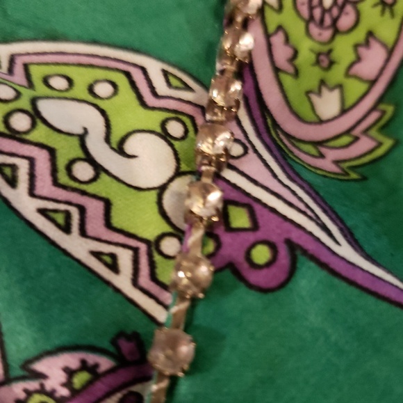 Pura Vida halter dress- vibrant w/ rhinestone trim - Picture 5 of 6